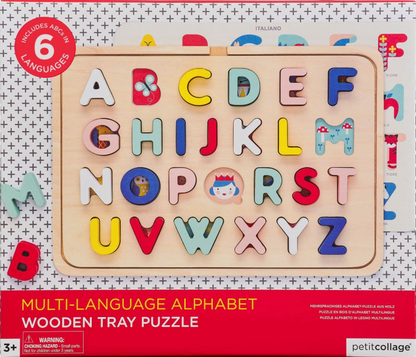 Wooden Multi Language Alphabet Tray