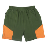Toddler Green Colour Block Short Tiny Tribe
