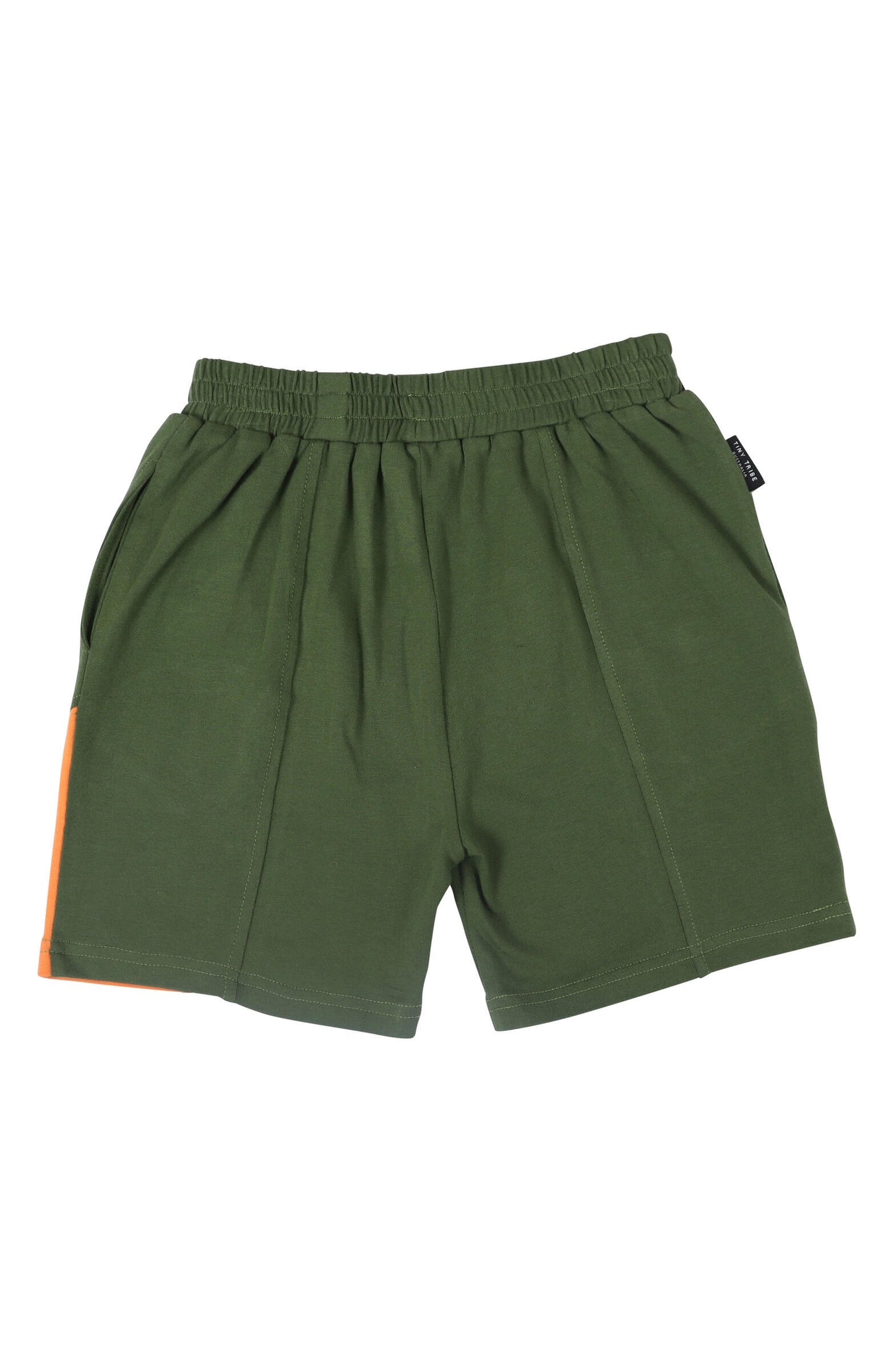 Green Colour Block Short