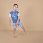 Toddler Electric Blue Colour Block Short Tiny Tribe