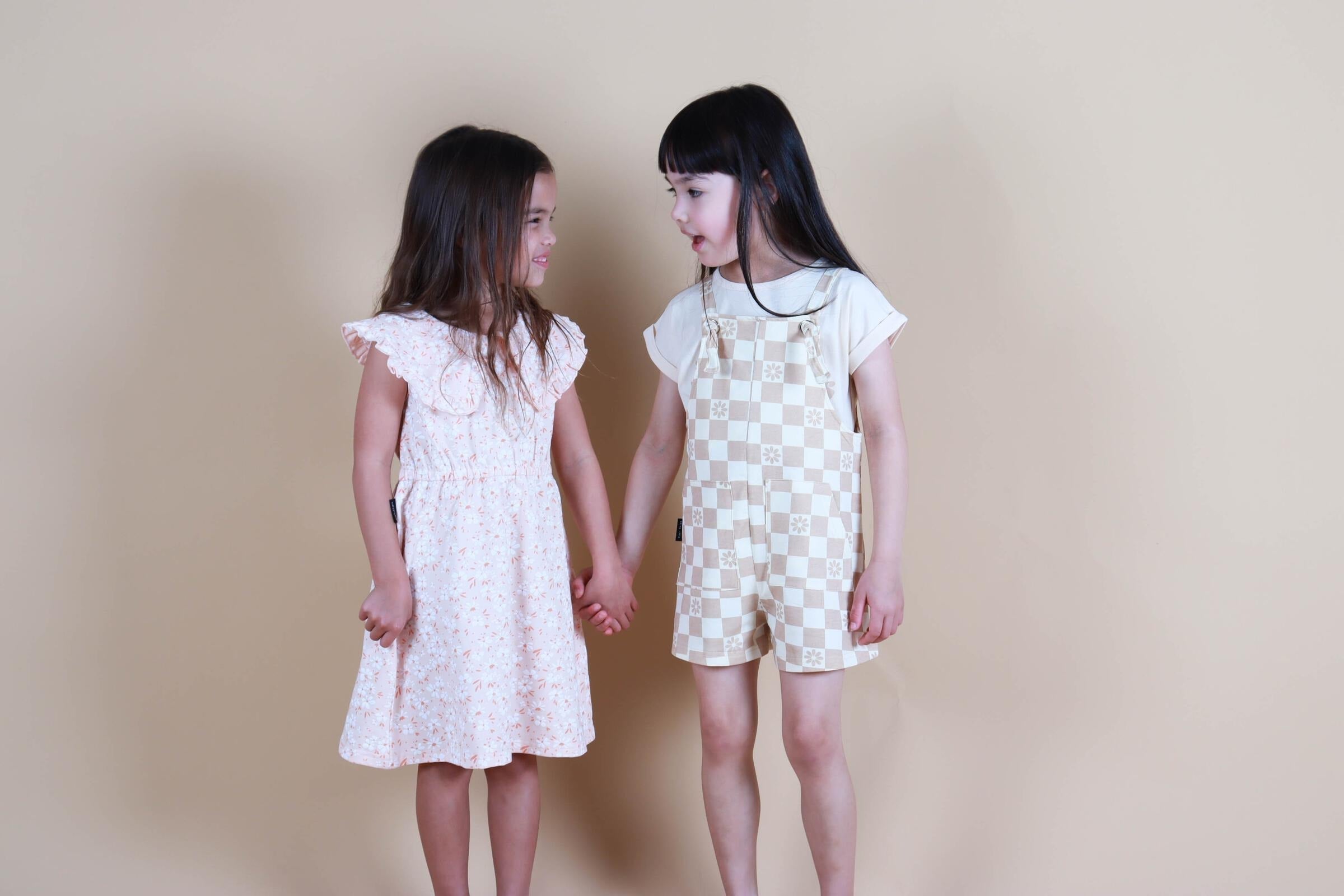 Toddler Daisy Check Overall Tiny Tribe