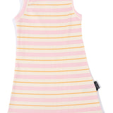 Toddler Sorbet Stripe Rib Playsuit Tiny Tribe