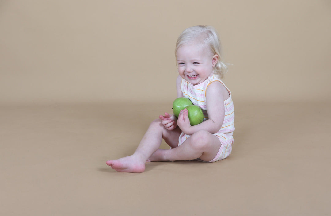 Sorbet Stripe Retro Rib Romper