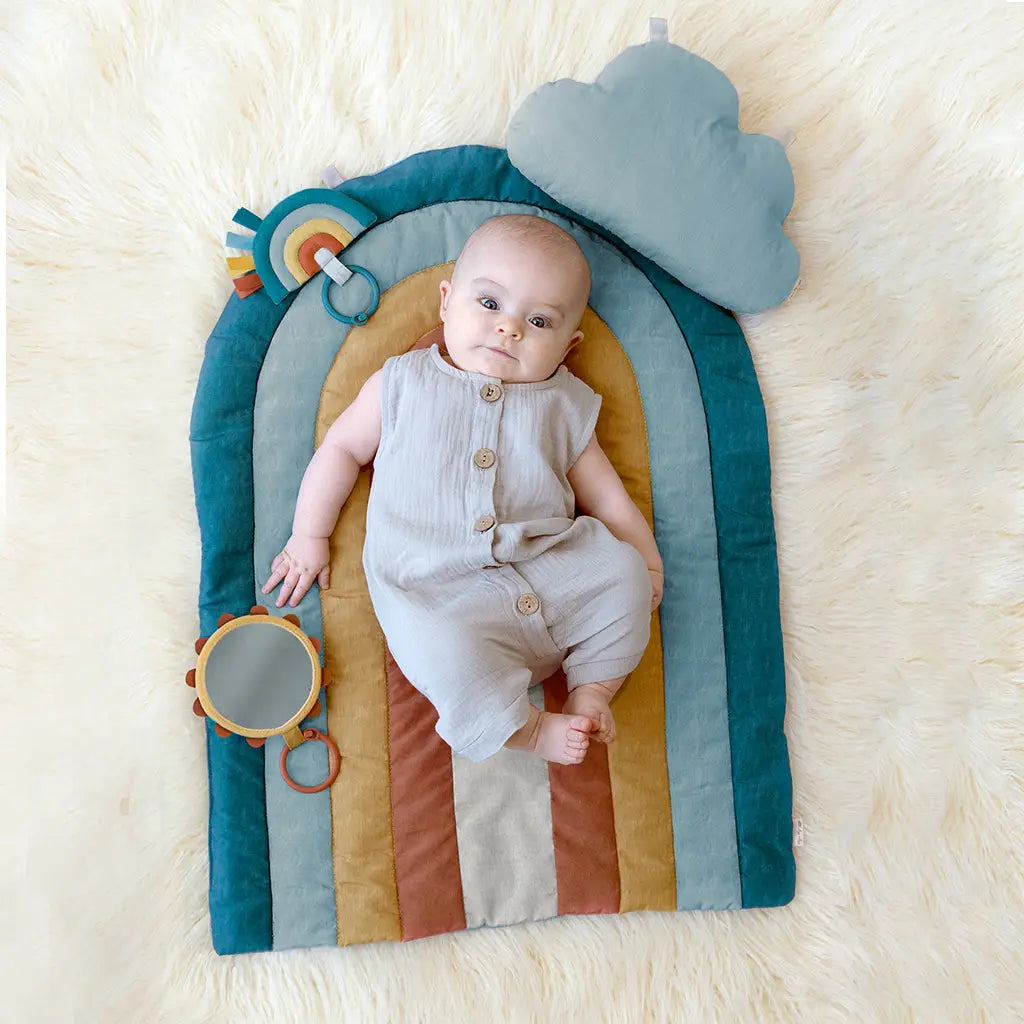 Rainbow Play Mat, Bitzy Bespoke Ritzy Tummy Time Itzy Ritzy