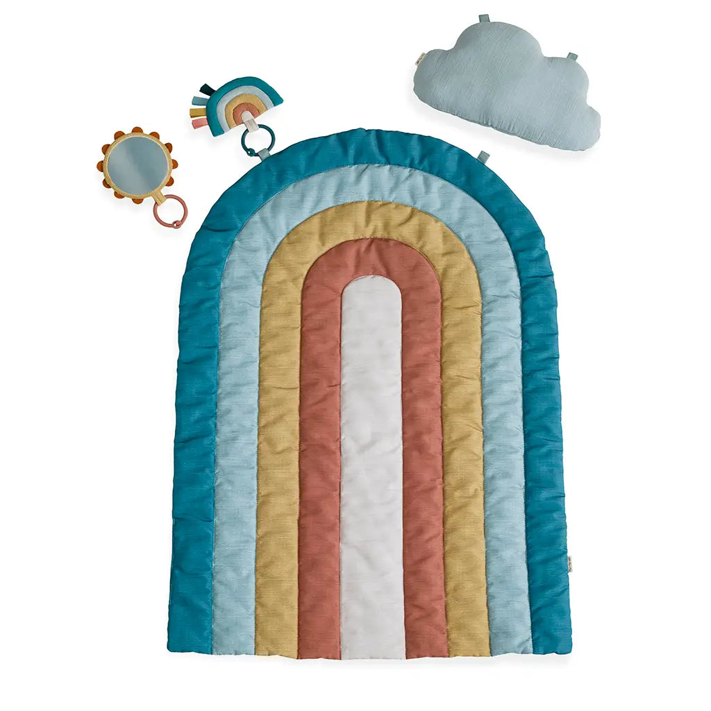Rainbow Play Mat, Bitzy Bespoke Ritzy Tummy Time Itzy Ritzy