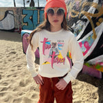 Kid Tina Turner Organic Not Quite Crop Long Sleeve Rowdy Sprout
