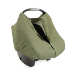 Cotton Muslin Car Seat Canopy - Fern little unicorn