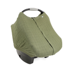 Cotton Muslin Car Seat Canopy - Fern little unicorn