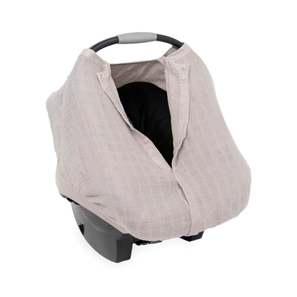 Muslin Car Seat Canopy - porpoise