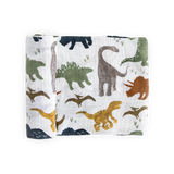 Cotton Muslin Swaddle Blanket - Dino Friends little unicorn