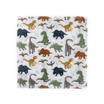 Cotton Muslin Swaddle Blanket - Dino Friends little unicorn