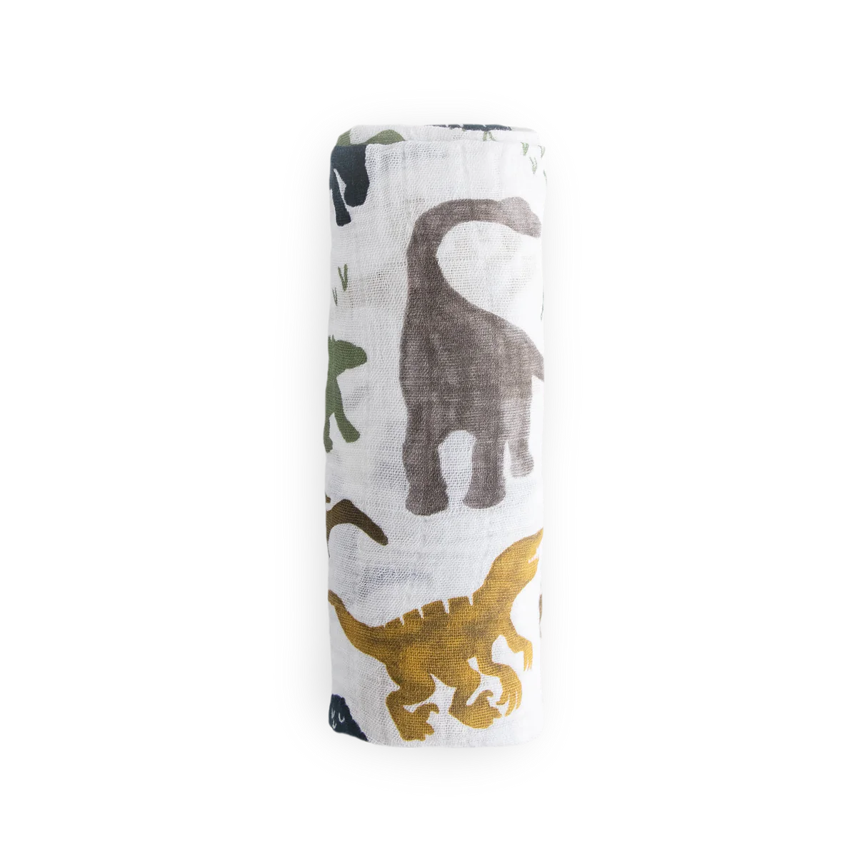 Cotton Muslin Swaddle Blanket - Dino Friends little unicorn