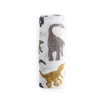 Cotton Muslin Swaddle Blanket - Dino Friends little unicorn