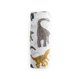 Cotton Muslin Swaddle Blanket - Dino Friends little unicorn