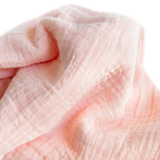 Cotton Muslin Swaddle Blanket - Rose Petal little unicorn