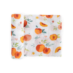 Cotton Muslin Swaddle Blanket - Georgia Peach little unicorn