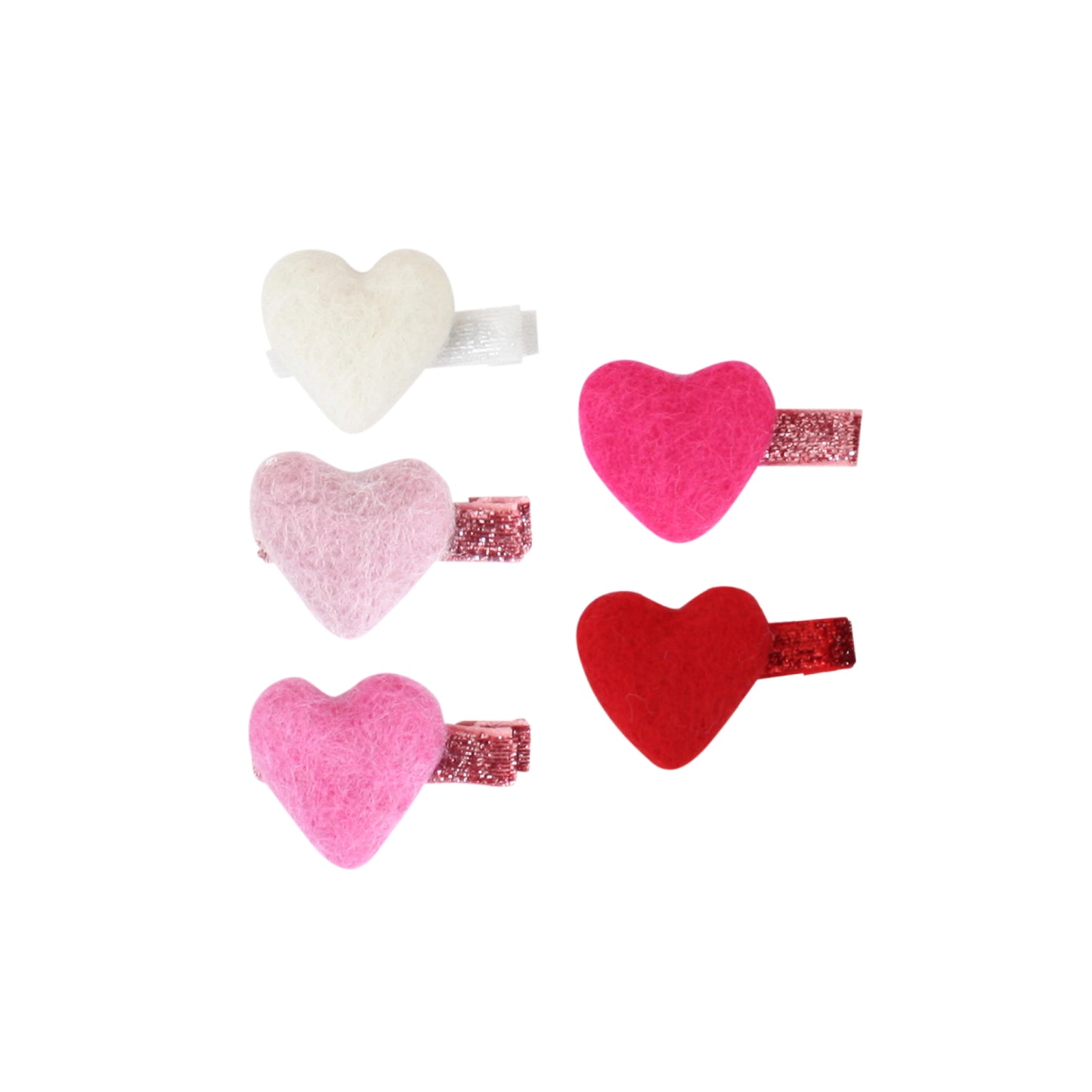 Felt Heart Valentine's Day Clips