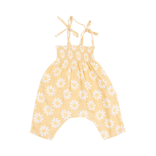 Yellow Mod Daisy Romper