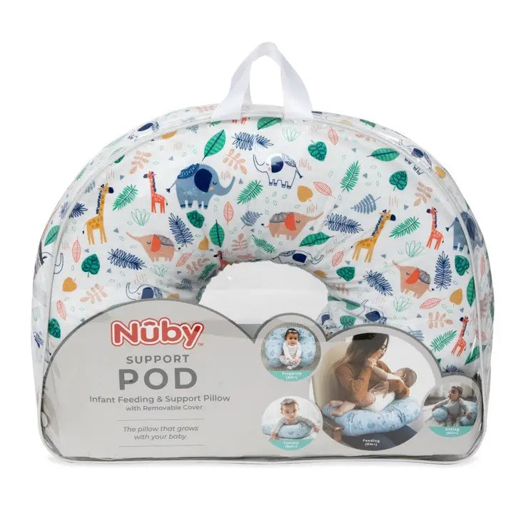 Nursing + Infant Feeding Support Pillow - Jungle Print Nuby
