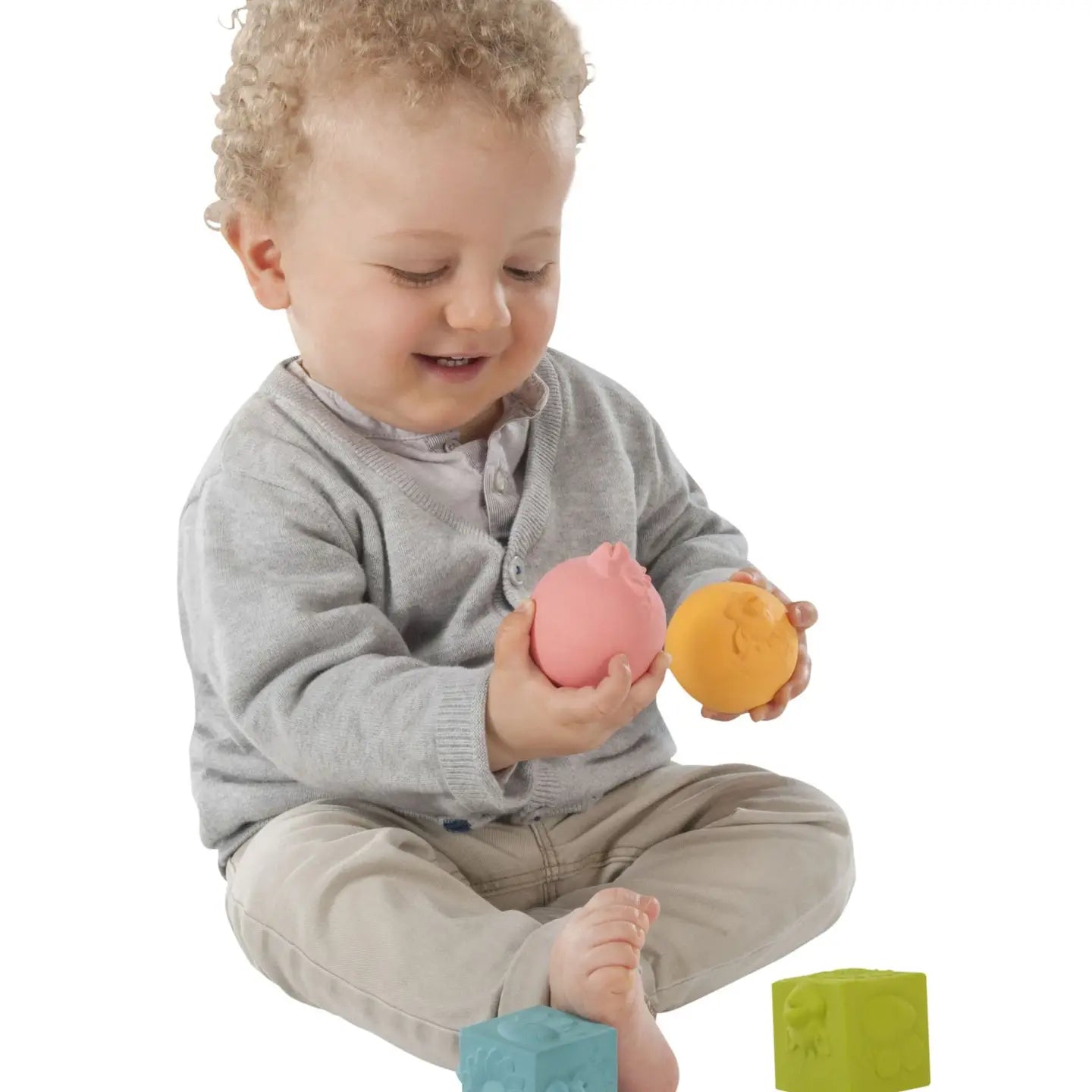 So'pure Set 2 Balls & 2 Blocks Sophie La Girafe by Calisson