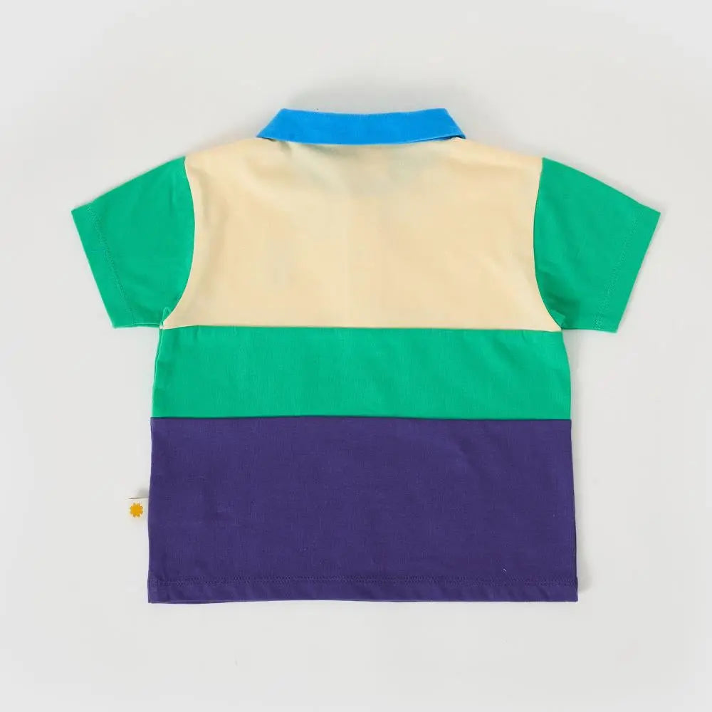 Kid Lewis Color Block Polo Shirt Goldie & Ace