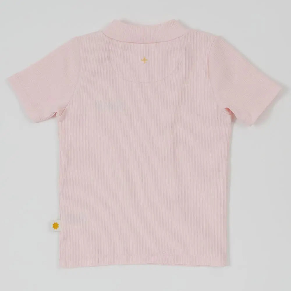 Kid Rib T-Shirt Pink Goldie & Ace