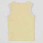 Kid Embroidered Colou Pop Rib Singlet Yellow/Pink Goldie & Ace