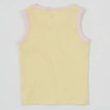 Kid Embroidered Colou Pop Rib Singlet Yellow/Pink Goldie & Ace