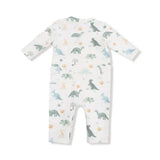 Baby Soft Dinos - French Terry- Green - Uni Romper Angel Dear