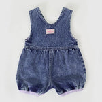 Kid Nina Pastel Petals Denim Romper Goldie & Ace