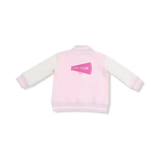 Kid French Terry Sport - Varsity - Pink - Letterman Jacket Angel Dear