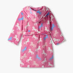Kid- Beautiful Horses Fuzzy Fleece Robe Hatley Kids