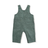 Baby Corduroy - Dark Ivy - Classic Overall with Apple Applique Angel Dear