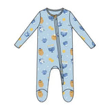 Hanukkah - Blue - 2 Way Zipper Footie Angel Dear