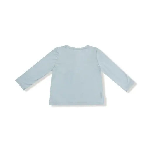 Kid Basics Jadeite Bamboo L/S Henley w/ Pocket Angel Dear