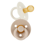 Itzy Soother™ Natural Rubber Pacifier Sets Coconut + Toast GIGGLES LA