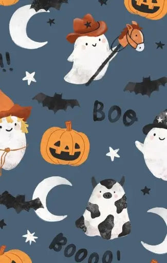 Baby Costumed Ghosts - Glow In The Dark - 2 Way Zipper Romper Angel Dear