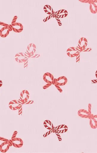 Baby Candy Cane Bows - 2 Way Zipper Ruffle Back Footie Angel Dear