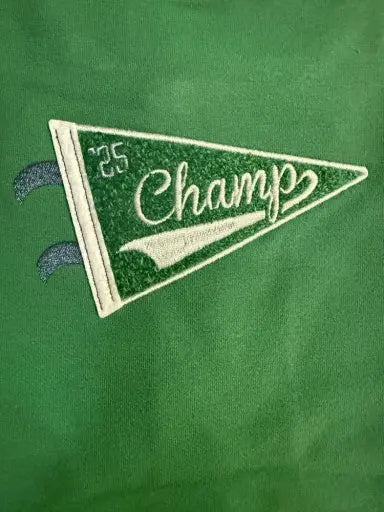 Kid French Terry Sport - Varsity - Green - Letterman Jacket Angel Dear