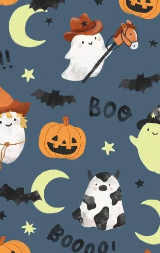 Baby Costumed Ghosts - Glow In The Dark - 2 Way Zipper Footie Angel Dear