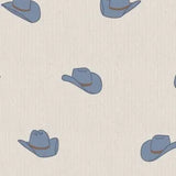 Baby 2-Way Zipper Footie w/ Cowboy Hat Print Angel Dear