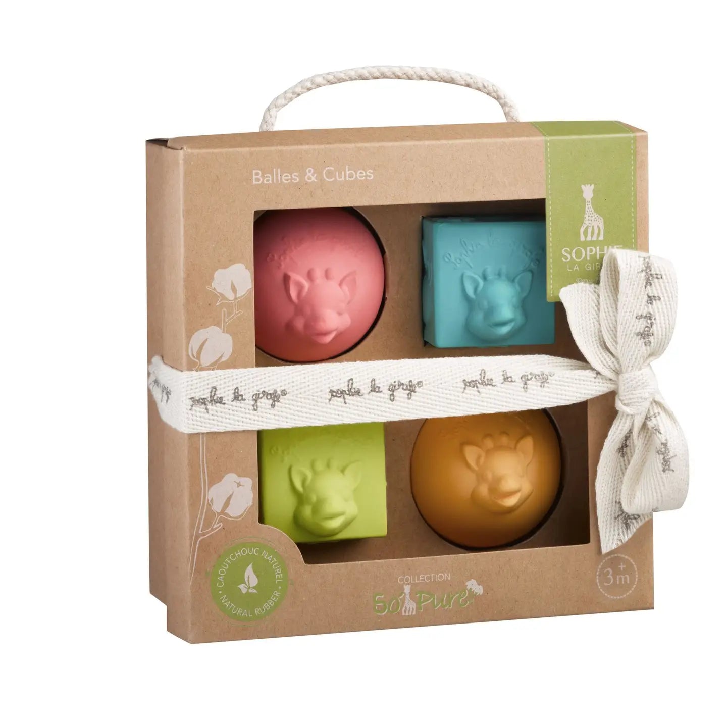 So'pure Set 2 Balls & 2 Blocks Sophie La Girafe by Calisson