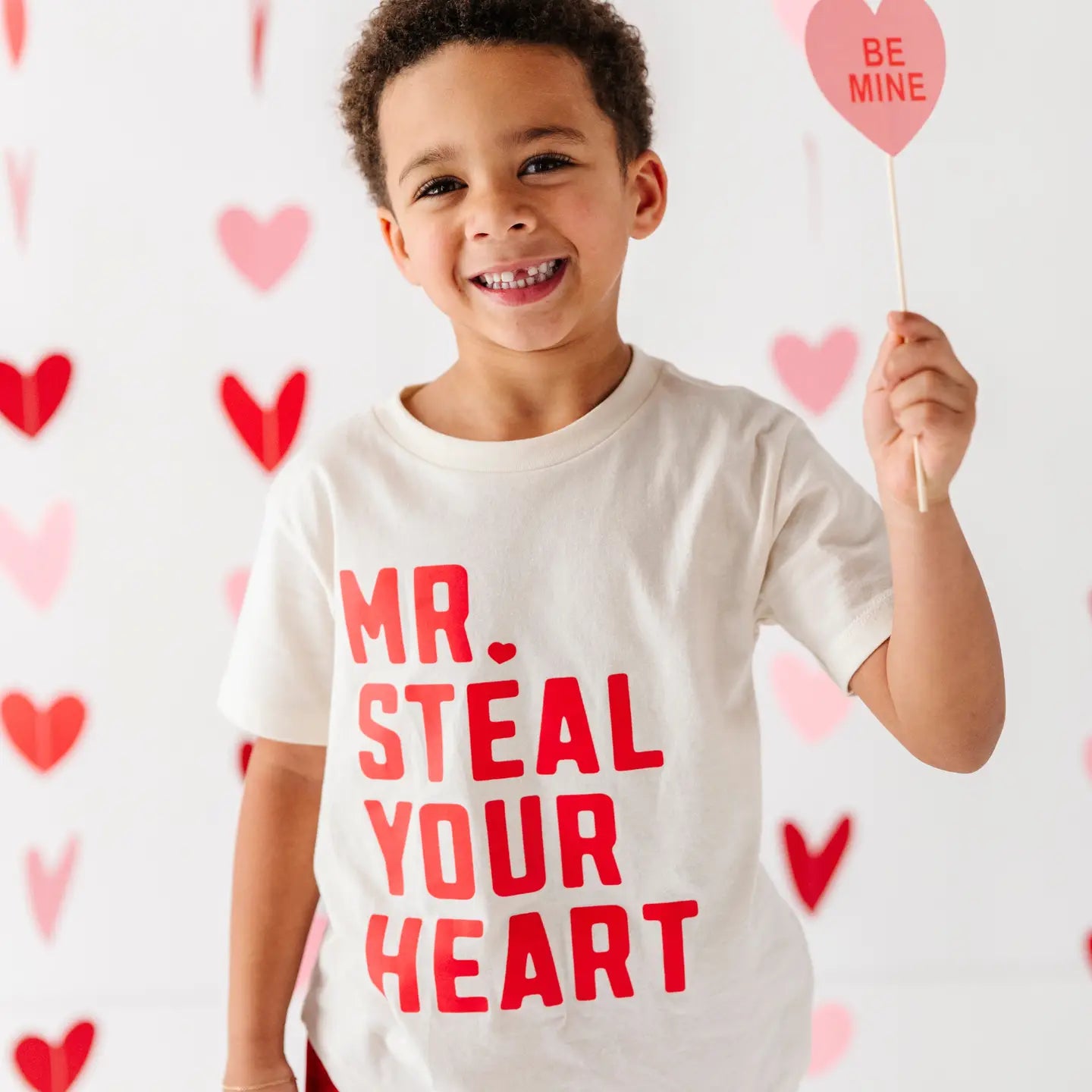 Mr Steal Your Heart Valentines Day Shirt Toddler and Youth