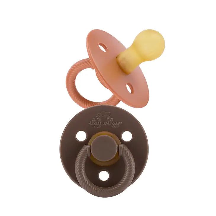Itzy Soother™ Natural Rubber Pacifier Sets Chocolate + Caramel