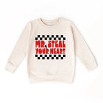 Toddler Mr. Steal your Heart Valentines Day Kids sweatshirt Benny & Ray Apparel