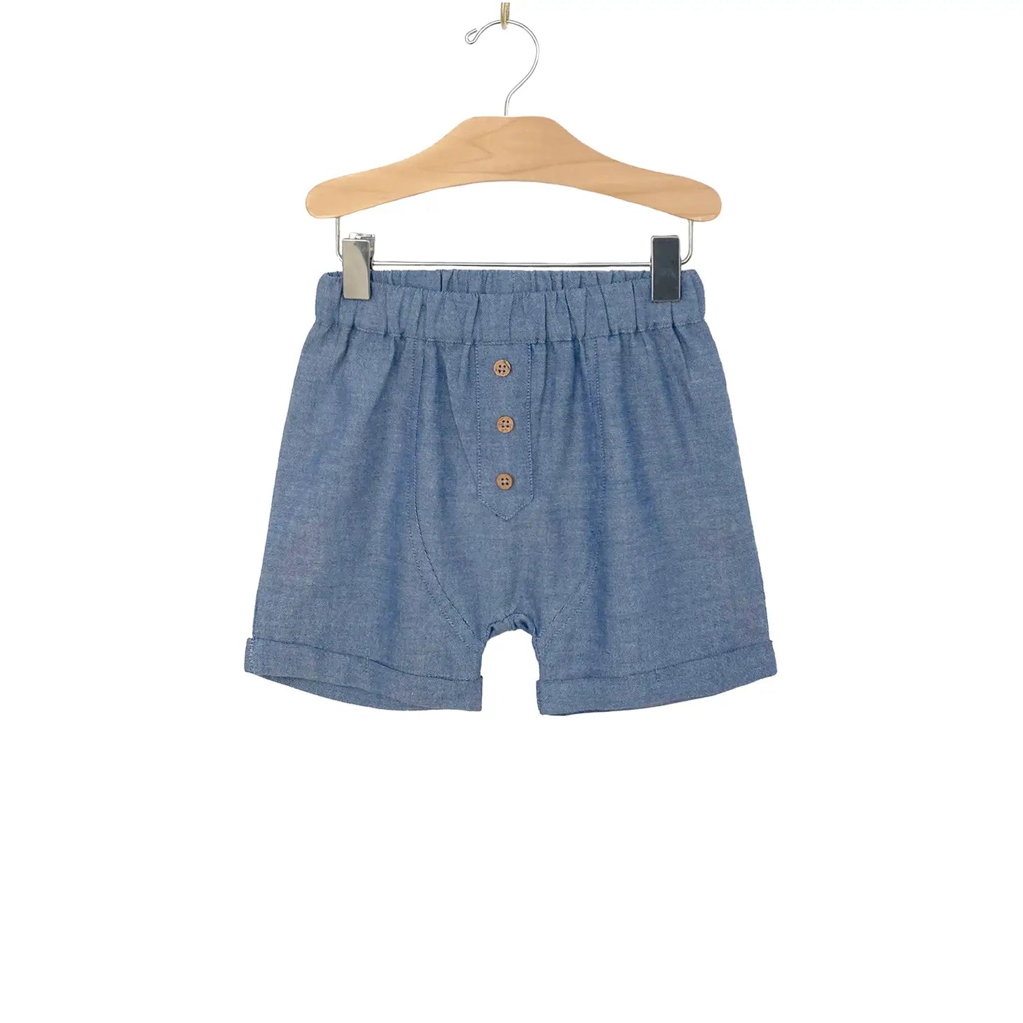 Kid Chambray Shorts City Mouse Studio
