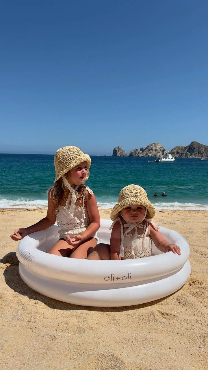 Baby Ali+Oli Two Rings Small Kids Inflatable Pool 35 Inches Ali+Oli