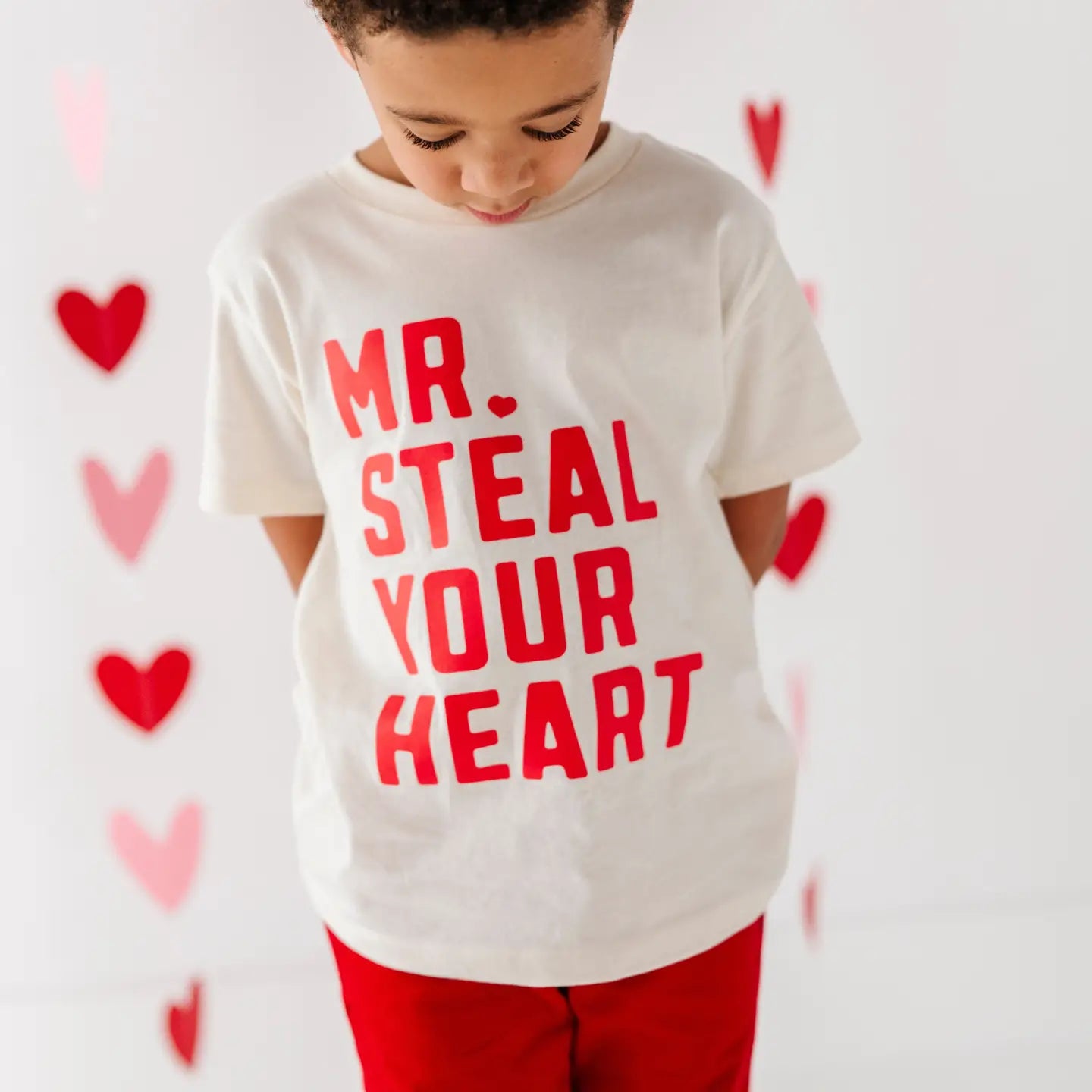 Mr Steal Your Heart Valentines Day Shirt Toddler and Youth