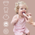 Baby Finger Toothbrush & Tongue Cleaner Oral Set 3m+ (Blush) Ali+Oli