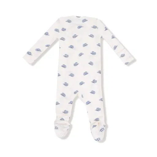 Baby 2-Way Zipper Footie w/ Cowboy Hat Print Angel Dear